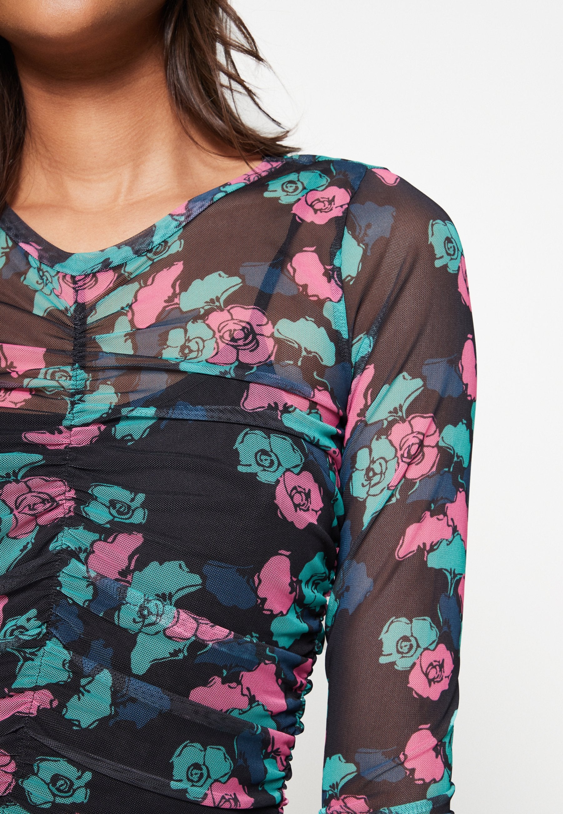 Noisy May NMLESLEY FRONT ROUCHING DRESS