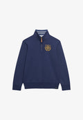 Superdry & Co SUPERDRY GOTHIC VARSITY HALF ZIP SWEATSHIRT.. - Sweatshirt - rich navy