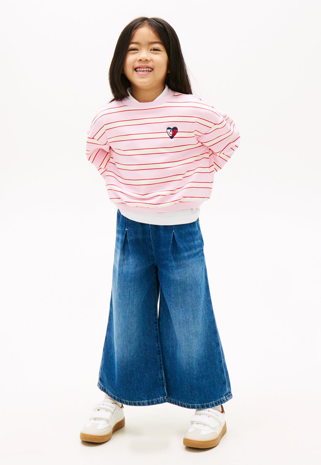 WHISKERED DENIM CULOTTES Media 2