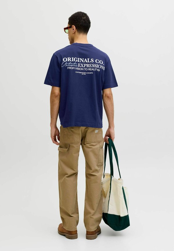 Jack & Jones Backprintet - Print T-shirt - Blue