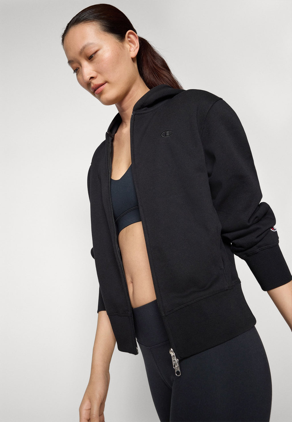 Champion ICONS TONAL FULL ZIP HOODIE