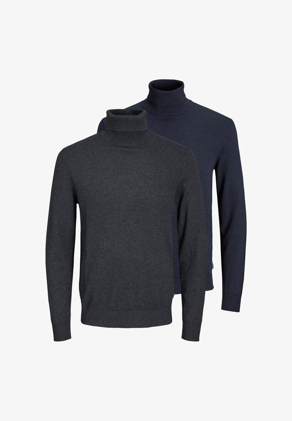 Jack & Jones JACK & JONES 2 PACK - Jumper - dunkelblau/dunkelgrau