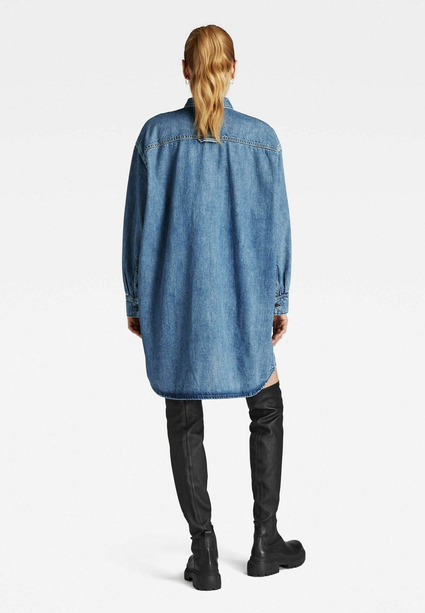 OVERSIZED DENIM DRESS Media 3