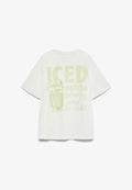 Vero Moda VMZANDRA - Print T-shirt - snow white