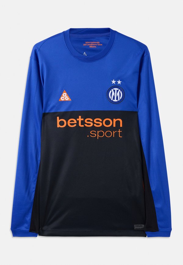 Nike Performance INTER MILAN STADIUM LONG SLEEVE - Football jersey - hyper blue/black/safety orange
