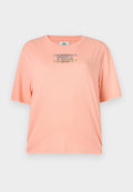 Pfirsichfarbiges, kurzärmliges T-Shirt aus weichem Stoff. Mit einem grafischen Druck und dem "O'Neill"-Logo auf der Vorderseite. Entspannte Passform.