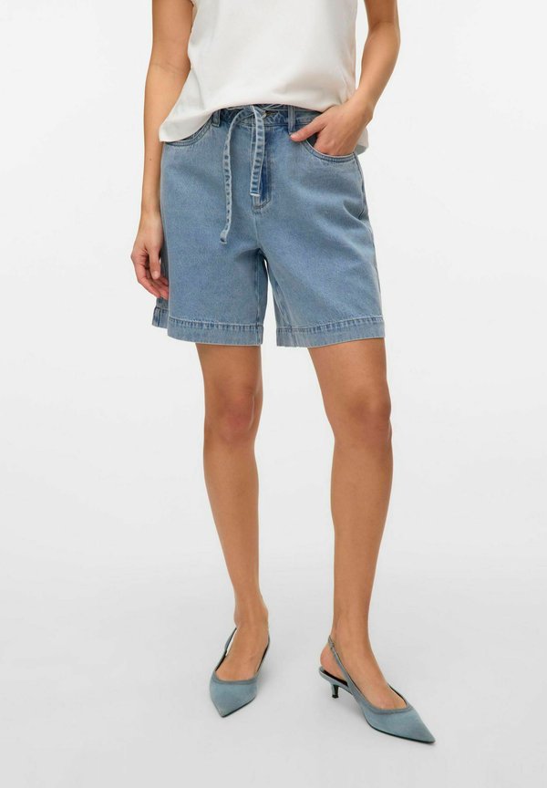 Vero Moda Denim VMMARLI Denim - Denim shorts - light blue denim