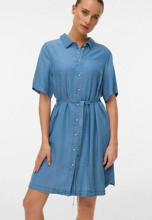 Vero Moda Denim VMBREE Short - Denim dress - medium blue denim
