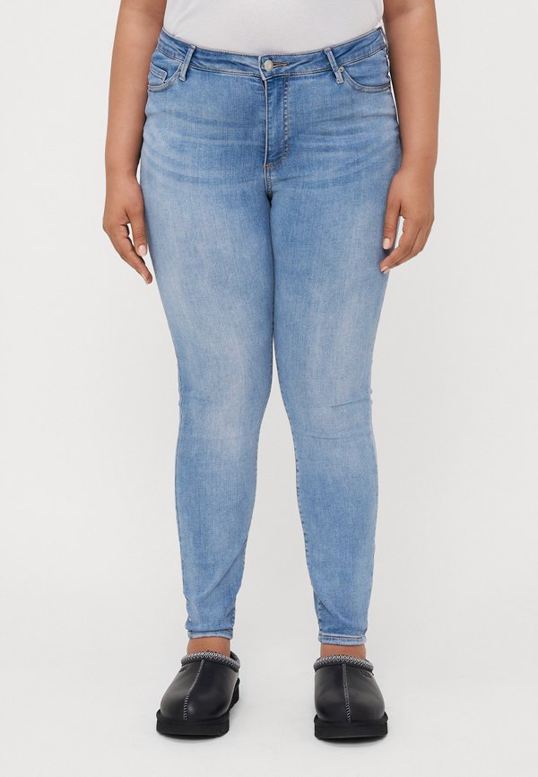 Vero Moda Curve VMCPHIA High rise Slim Fit - Jeggings - light blue