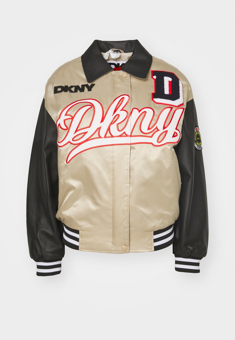 MIXED MEDIA VARSITY JACKET PATCH AND EMBORIDERY Media 1