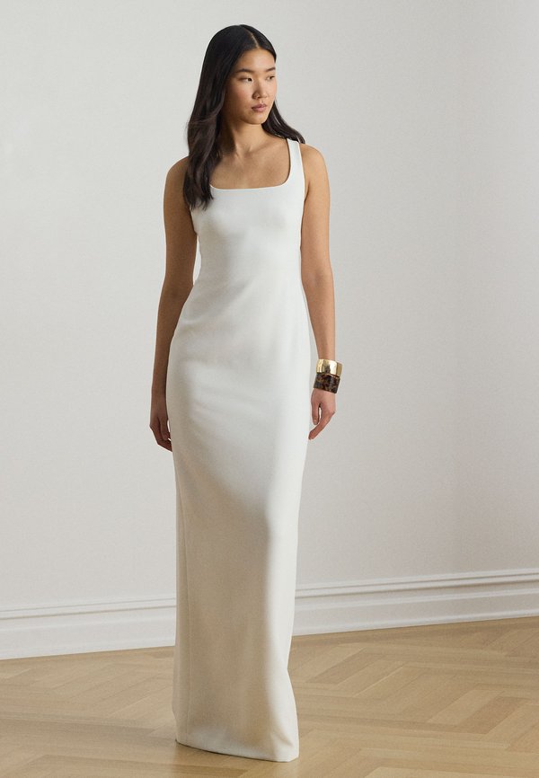 Lauren Ralph Lauren TWIST-BACK CREPE SLEEVELESS GOWN