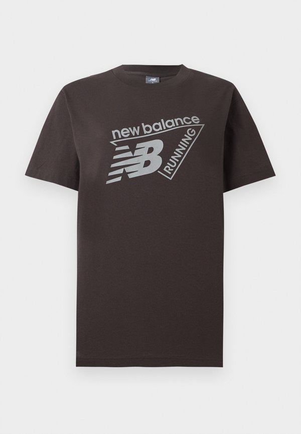 New Balance CLASSIC LOGO  - Print T-shirt - black cement