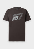 New Balance CLASSIC LOGO  - Print T-shirt - black cement
