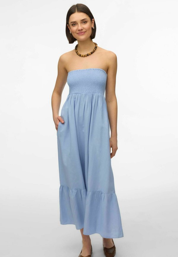 Vero Moda AWALISA Long - Maxi dress - brunnera blue