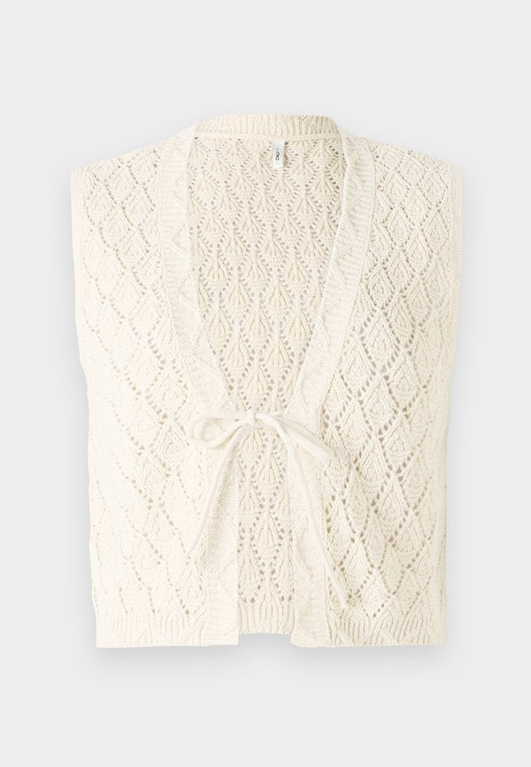 ONLY ONLCHILI - Waistcoat - ecru