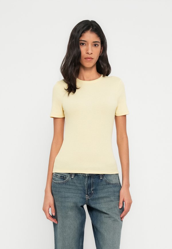 ONLY ONLJUNE S/S TEE JRS NOOS - Basic T-shirt - italian straw