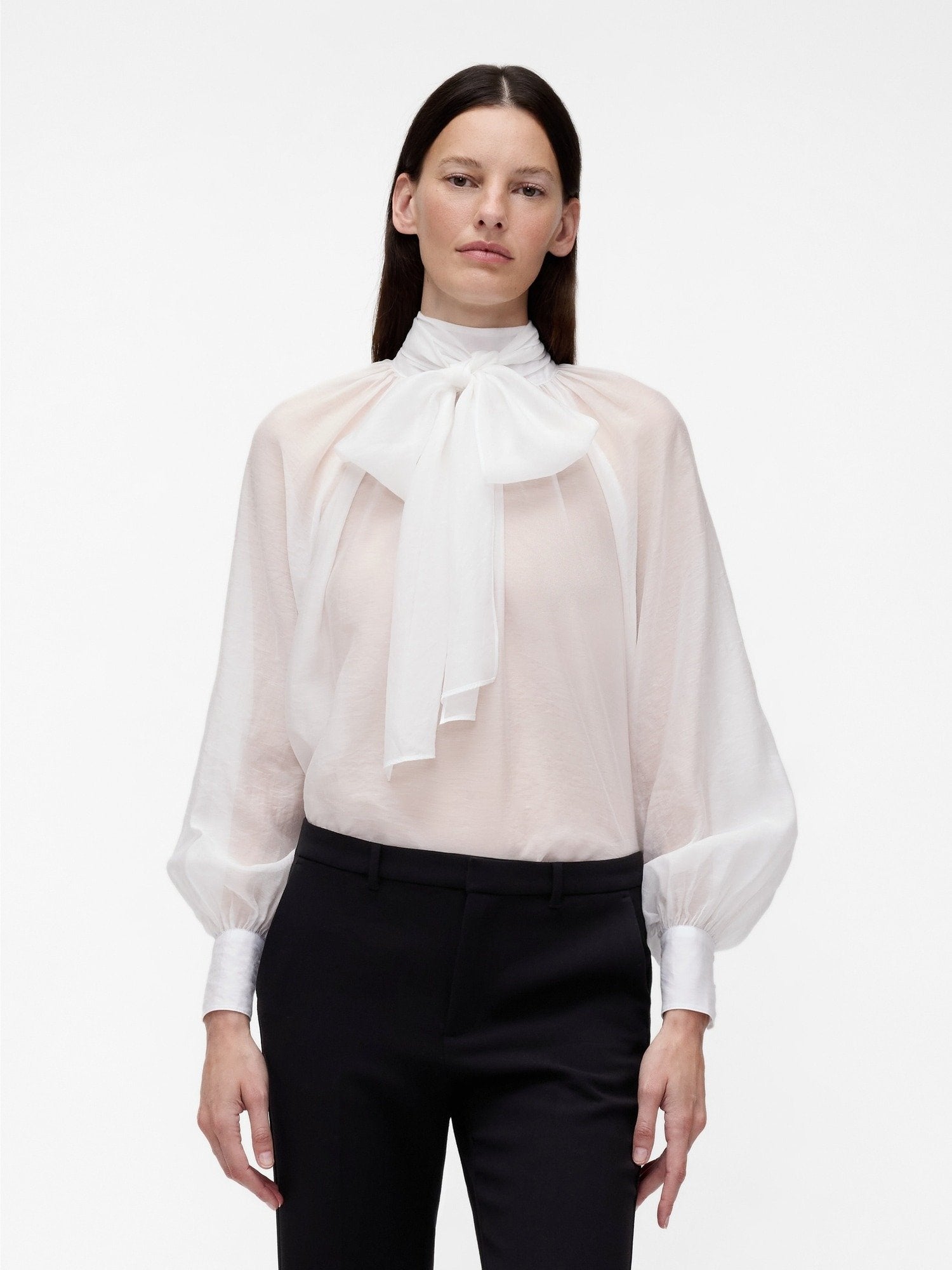 GAP GAPSTUDIO SHEER BOW SHIRT