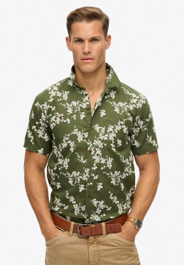 Superdry & Co SHORT SLEEVE - Shirt - olive blossom