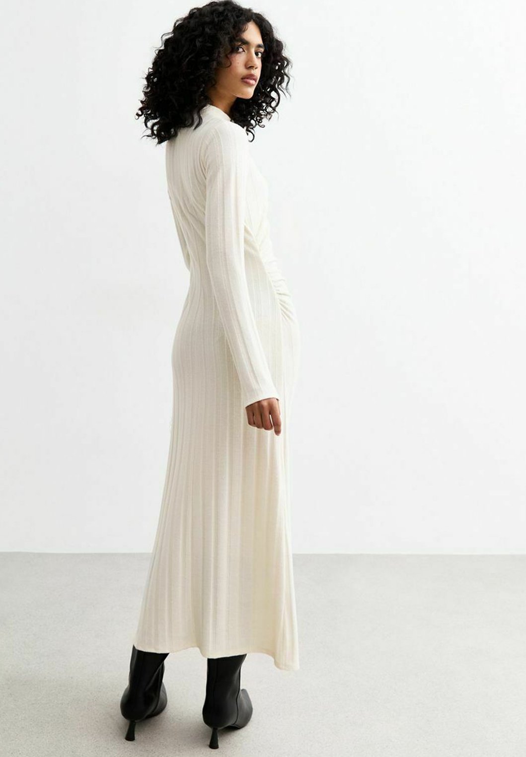 New Look WIDE RIB SIDE SLIT MIDI