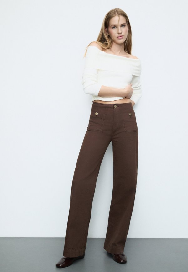 Stradivarius MINIMALIST TROUSERS WITH POCKETS 01477778