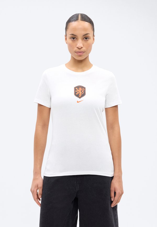 Nike Performance NETHERLANDS CREST TEE - Print T-shirt - white