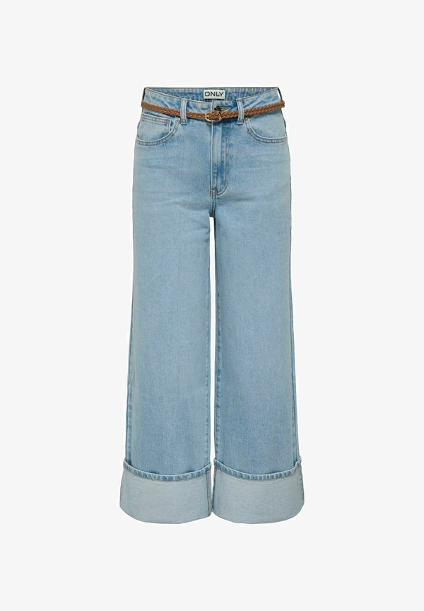 ONLY Wide-fit ONLMADISON High waist Wide Leg Fit - Relaxed fit jeans - light blue denim