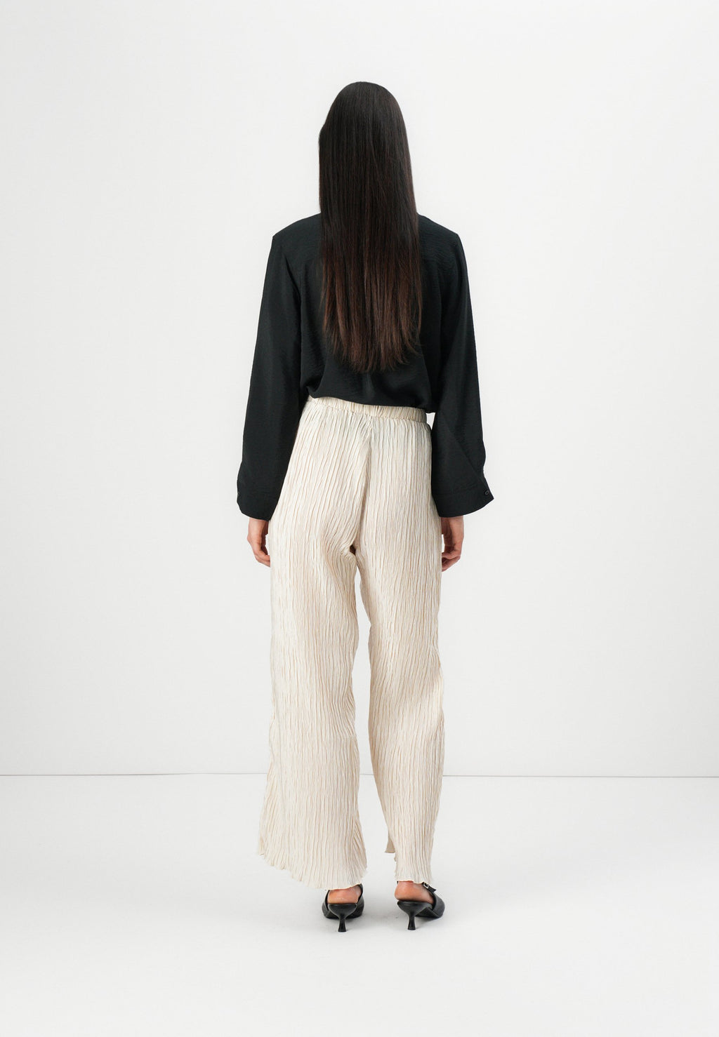 Selected Wide-leg pleats