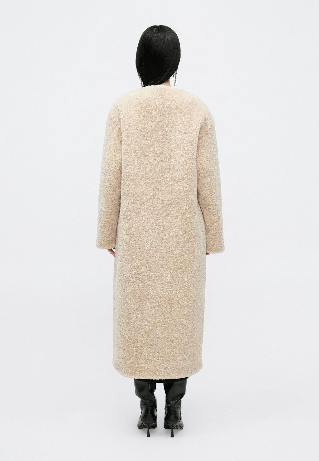 Et Ochs JAMESON COLLARLESS MIDI COAT