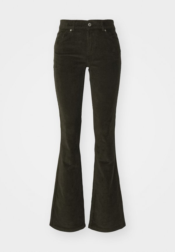 Vero Moda Flared fit VMFLASH Mid rise - Trousers - forest night