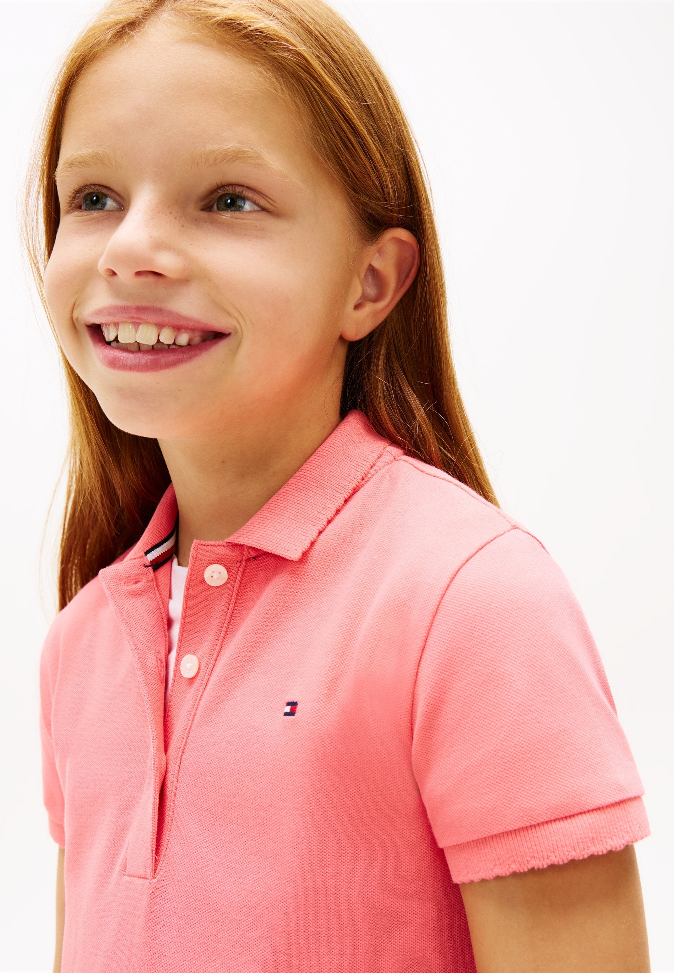 ESSENTIAL PIQUE SHORT SLEEVE POLO DRESS Media 5