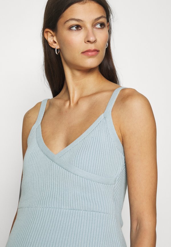 Glamorous Bloom SLEEVELESS FIXED WRAP FRONT MIDI DRESS