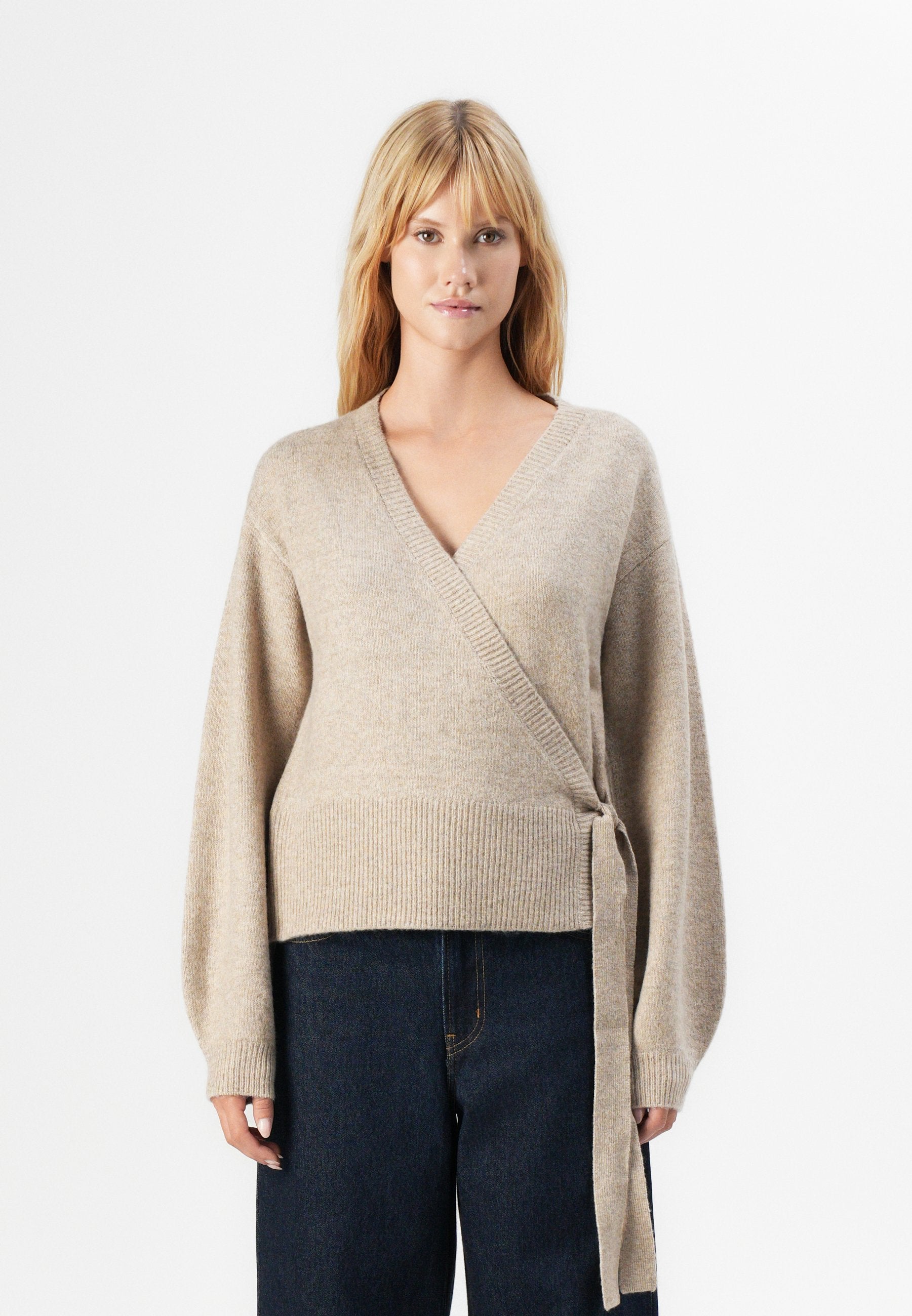 Pieces PCMALOU WRAP CARDIGAN