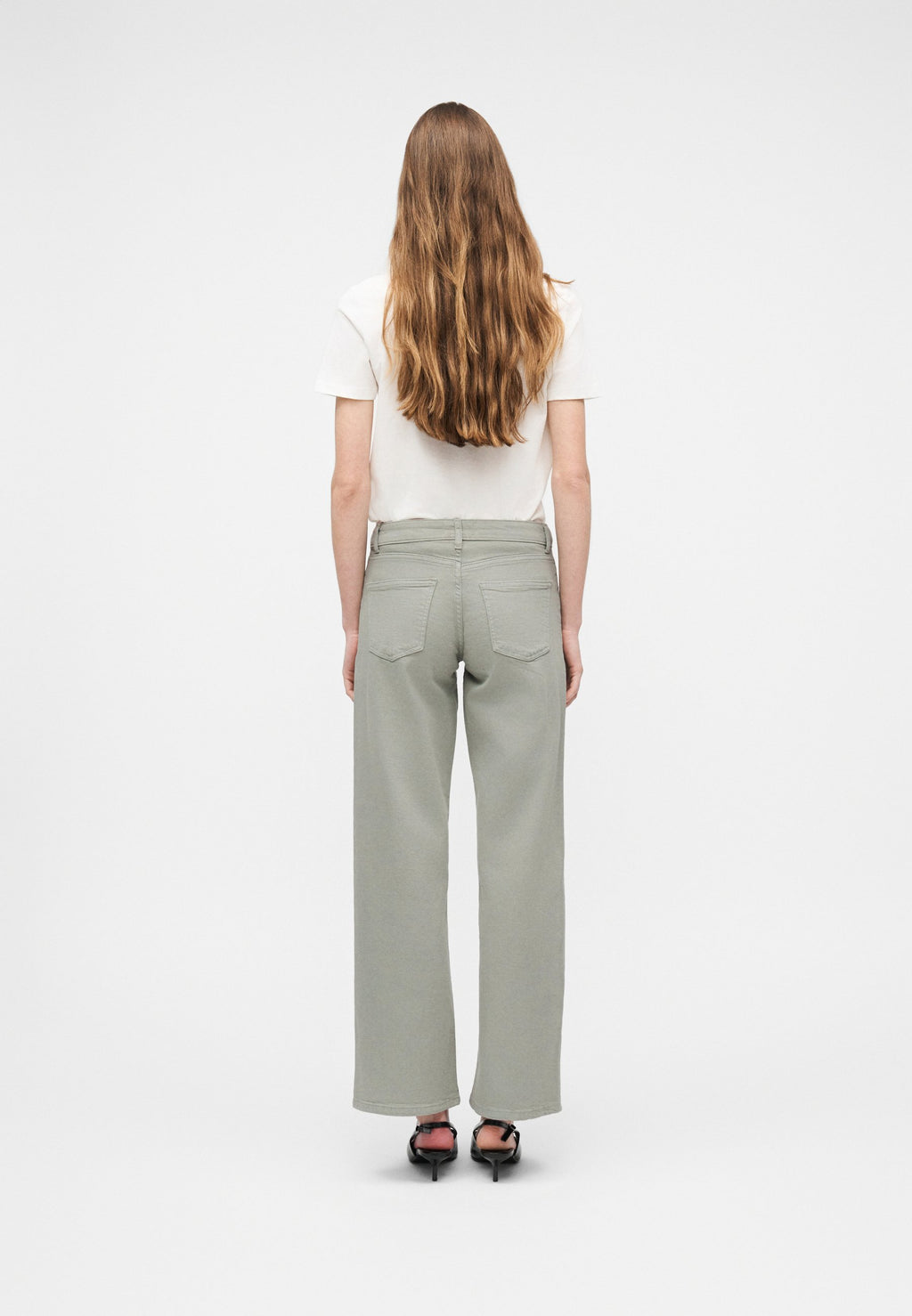 Wide-fit ONLJUDY Low waist Straight Fit Media 4