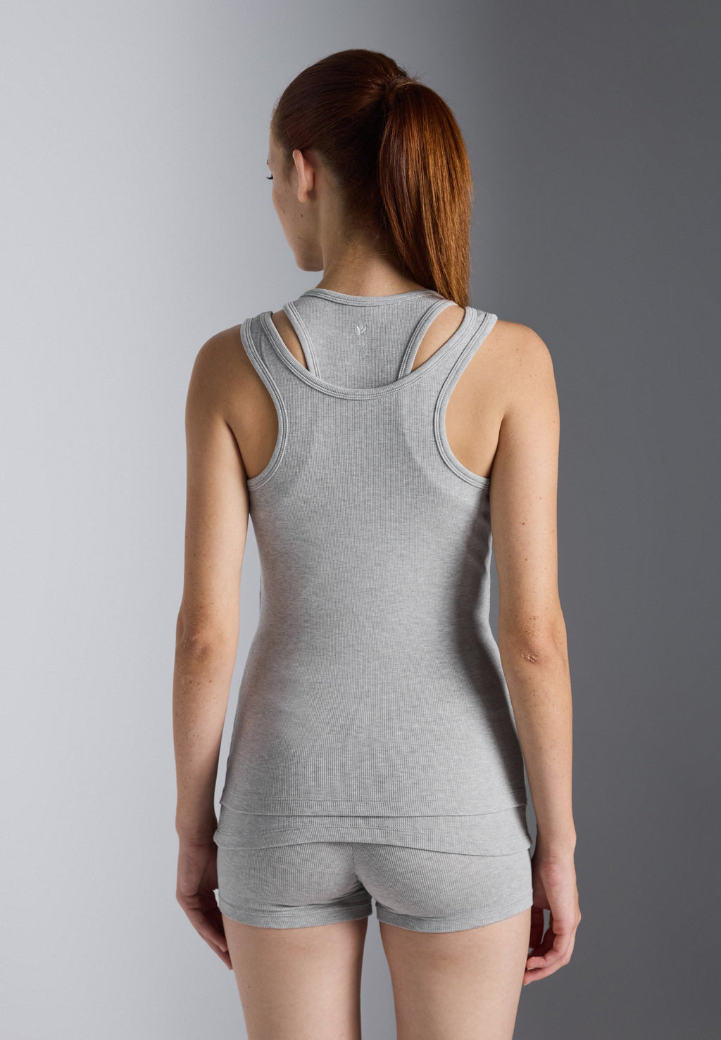 Even&Odd active DOUBLE LAYER FINE RIB SLEEVELESS TOP
