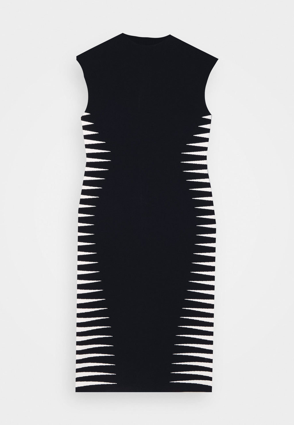 Hervé Léger COLORBLOCK INTARSIA CAP MIDI DRESS
