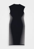 Hervé Léger COLORBLOCK INTARSIA CAP MIDI DRESS