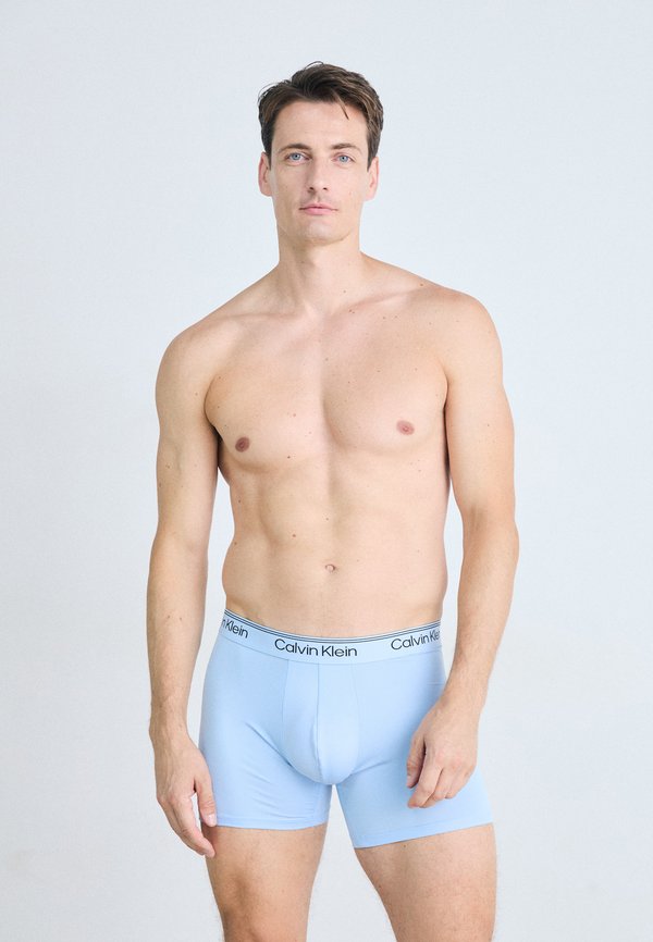 Calvin Klein Underwear BOXER BRIEF 3 PACK - MICROFIBER STRETCH - Boxer briefs - shoreline/royalty/blue bell