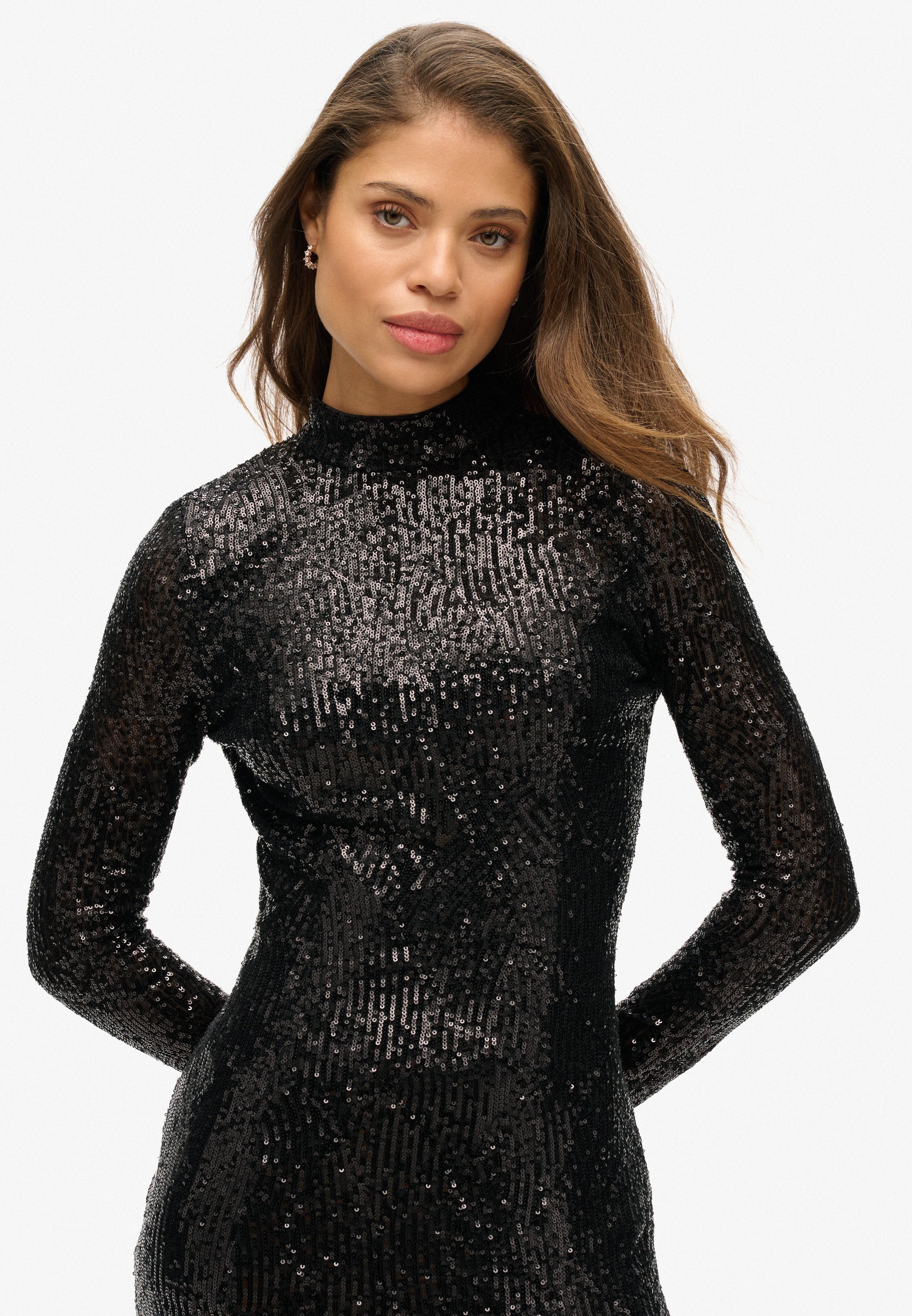 Superdry & Co LONG SLEEVE BACKLESS SPARKLY