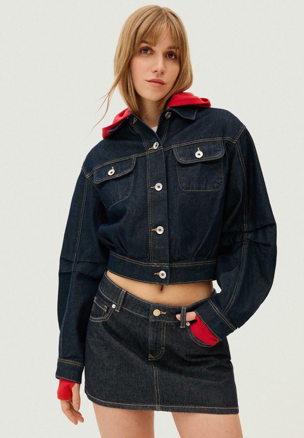 Bershka Denim skirt - royal blue
