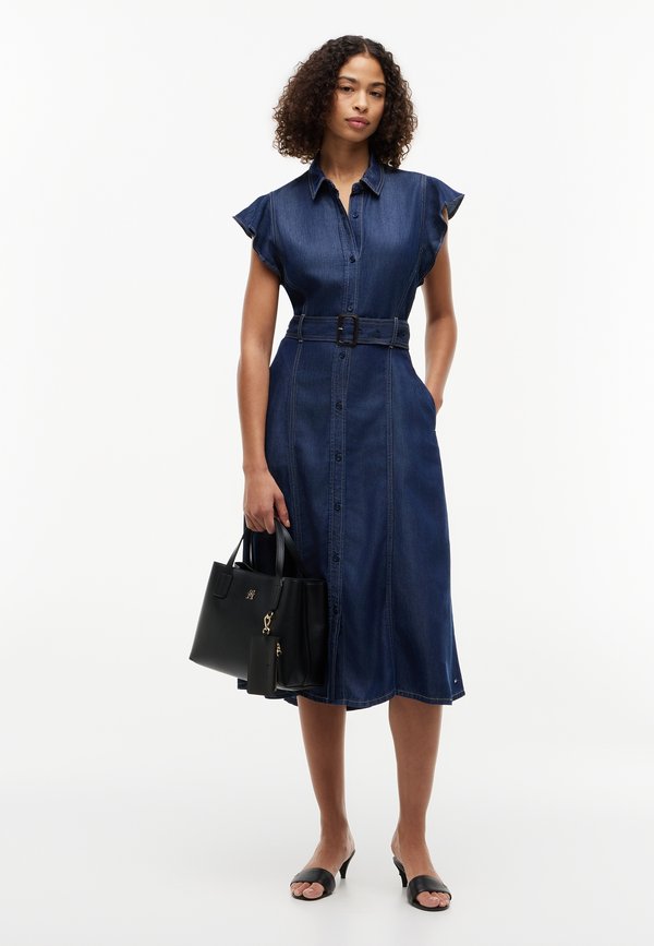 Tommy Hilfiger VOLANT F&F MIDI DRESS LENY SS - SOFT ELEGANCE - Shirt dress - leny