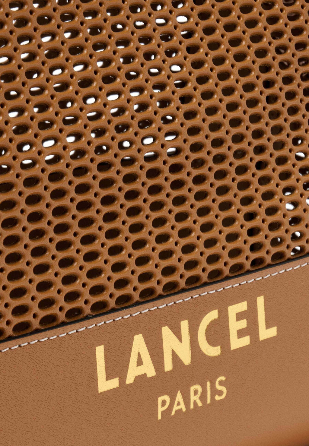 Lancel LANCEL CABAS / SHOPPING L JOUR ANIMATION AJOUREE CAMEL FEMME