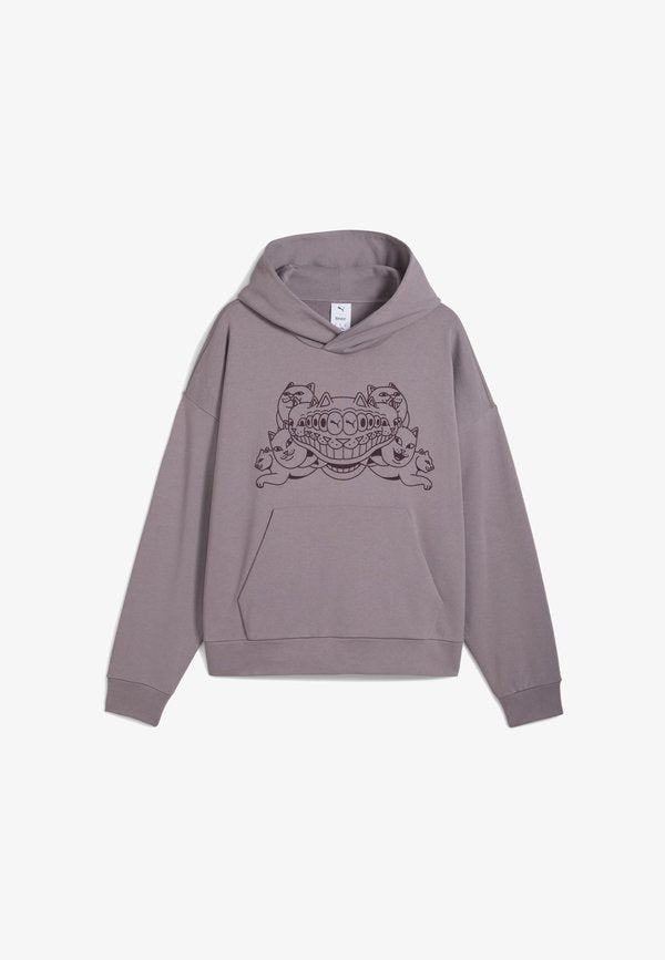 Puma X RIPNDIP BOXY GRAPHIC TR - Hoodie - plum jam