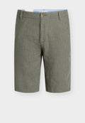 TOM TAILOR Shorts - leaf green stripe