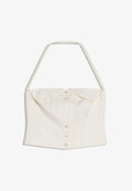 Bershka TOP - Waistcoat - white