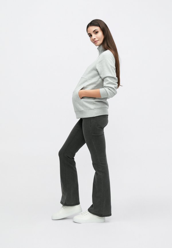 Anna Field MAMA MATERNITY ZIP THROUGH FUNNEL NECK SWEATSHIRT