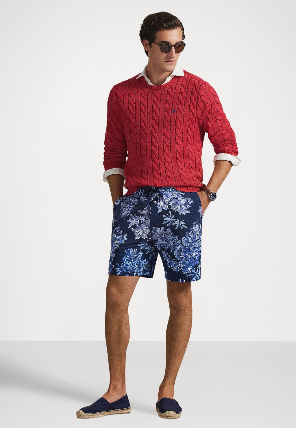 Polo Ralph Lauren 7.5-INCH TROPICAL-PRINT SPA TERRY SHORT