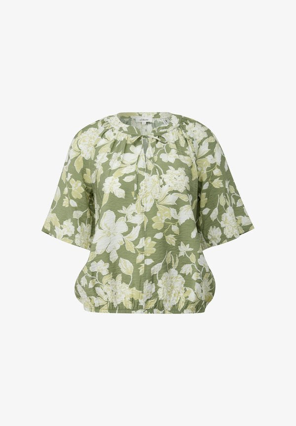 s.Oliver BLUSE - Blouse - olive/creme