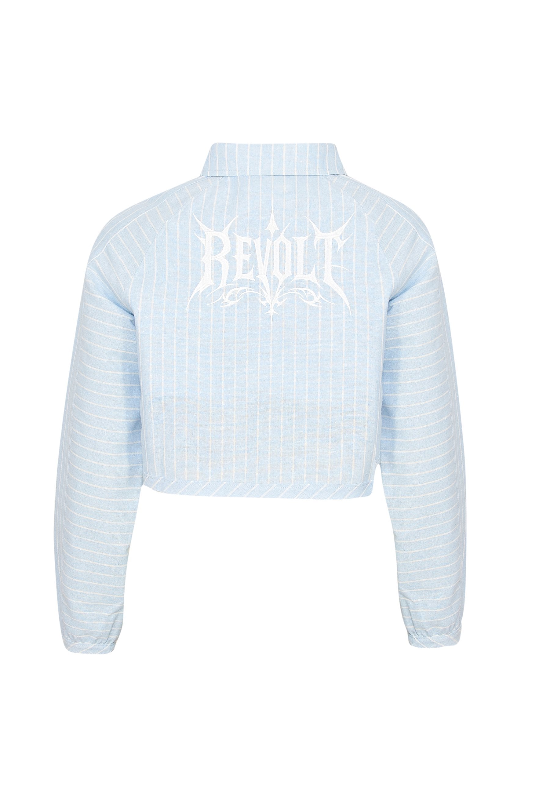Koi Footwear HONEYDROP STRIPED CROP SHIRT