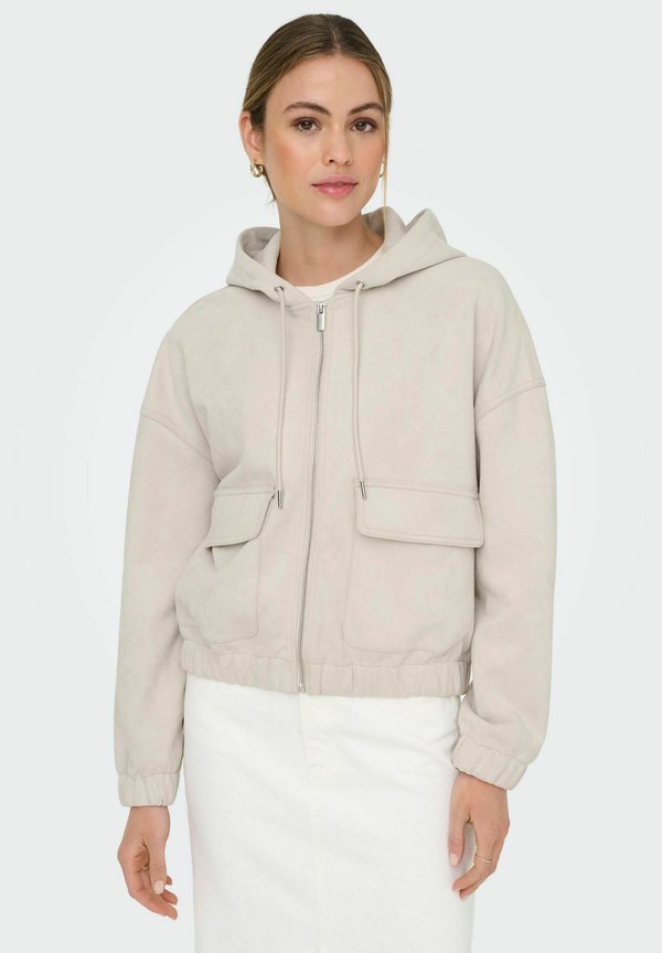 ONLY ONLKENZIE-STINA - Faux leather jacket - pumice stone