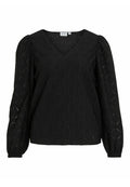 VILA Long Sleeved VIFERO V-neck